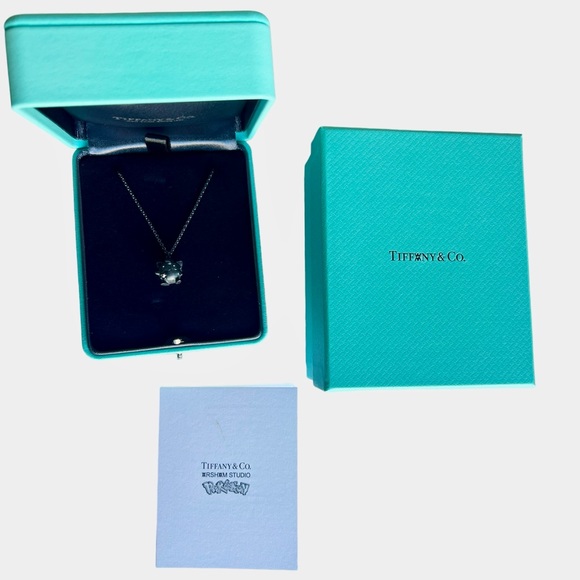 Tiffany & Co Jigglypuff Pokémon Pendant in Oxidized Silver with Diamonds - Picture 7 of 12